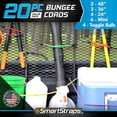 thumbnail image 2 of SmartStraps Standard Bungee Cord Value Pack (20pc), Secure Light Loads Such as Coolers, Luggage and Gas Cans, Versatile, Economical Bungees in a Variety of Sizes, 2 of 8
