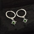 thumbnail image 2 of Chrome Diopside Hoops, 2 of 2