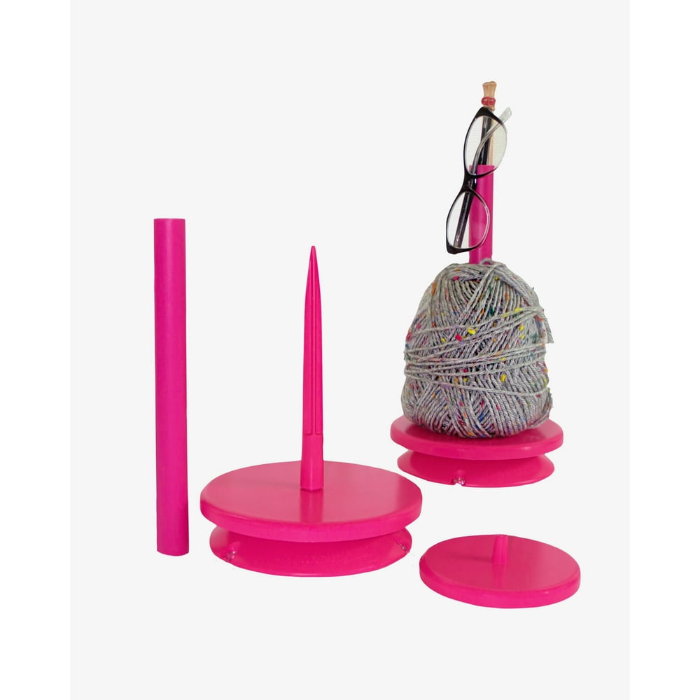 SpinnKnitty LLC Yarn Station Pink Spinner, Holder, Winder in 1 kit or