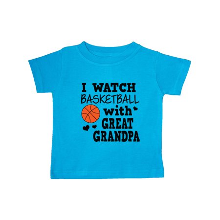 

Inktastic I Watch Basketball with Great Grandpa Gift Baby Boy T-Shirt