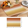 thumbnail image 6 of Orange Yellow Ombre Placemats Set of 6 Contemporary Abstract Gradient Place Mats Indoor Wipeable Table Mats Washable Cloth Dining Table Placemats for Kitchen Holiday Party Home Decor 13x19 Inch, 6 of 9