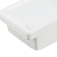thumbnail image 4 of Injueey Elegante caja de almacenamiento para cortar mantequilla blanca con cortador para hornear, nevera y comedor Organizadores de utensilios de cocina, 4 of 6