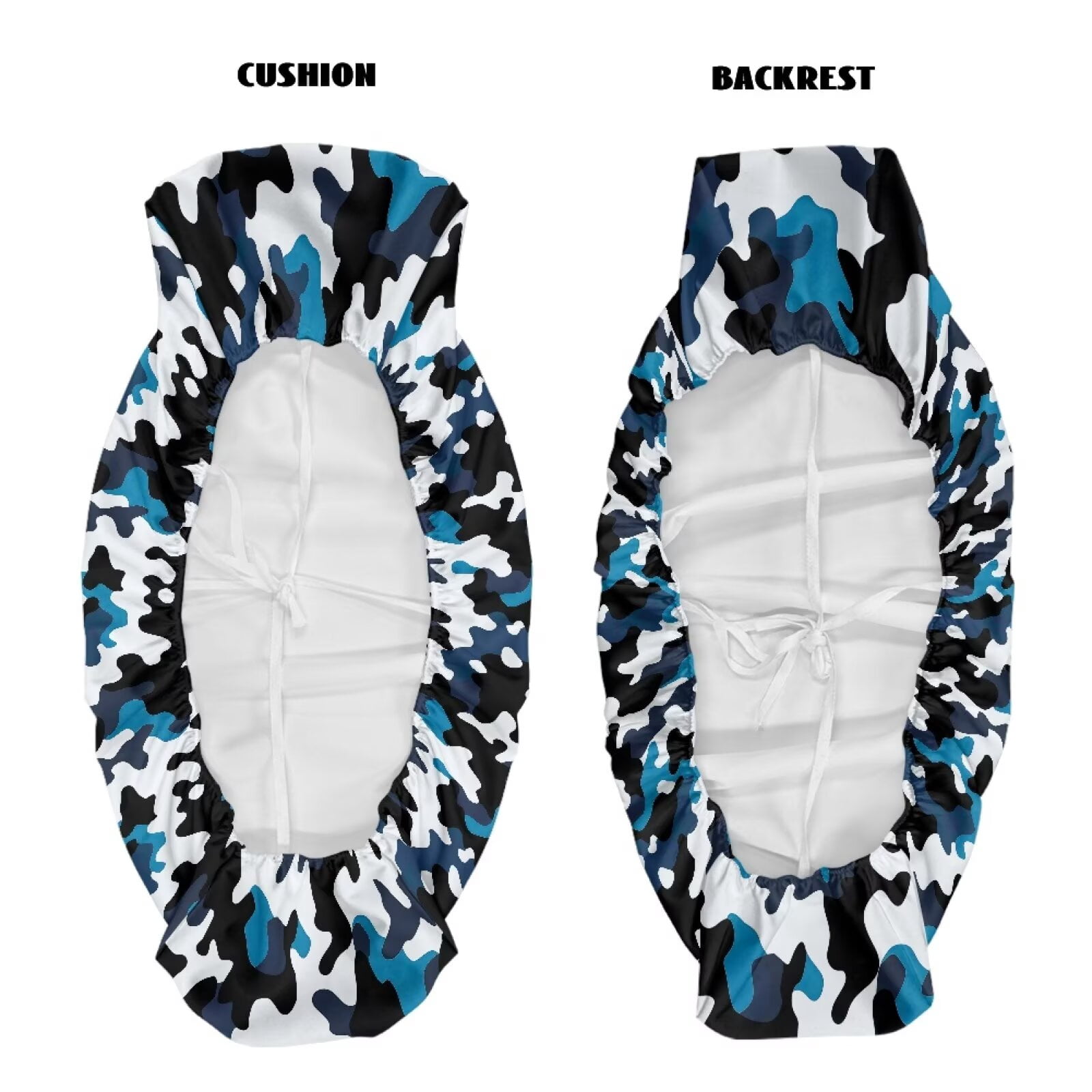 Yuyamidu Blue Camo UTV Bench Seat Cover 2Pcs UTV Covers Replacement 4 Wheeler Accessories Non-Slip All-Weather Protection Fit for Kawasaki Mule 4010 4x4 SE 2018 2017 2016