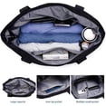 thumbnail image 5 of Large Capacity Foldable Tote Bag With Zipper Water-resistant SandproofWomen Beach Bag Handbag GymBag Travel ShoppingBag, 5 of 5