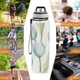 thumbnail image 7 of Sports Water Bottle 1000ML Tritan Food Grade Clear Water Bottle Fitness Outdoor Sports Bike Lovely Blue Tulips, 7 of 7