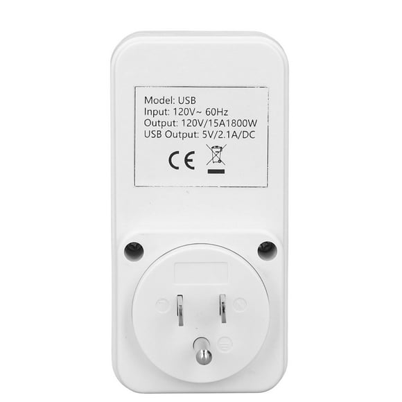 Charging Socket Converter, US Plug 120V Travel Plug Converter 15A 1800W Output for Daily Life and Trip