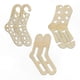 thumbnail image 1 of Adjustable Wooden Sock Blockers for Knitting and Crochet, 6 Pack Stocking Shaping Molds for Crafting Projects, 1 of 5