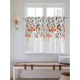 thumbnail image 2 of Vintage Leaves Bathroom Window Curtain, Summer Botanical Pastoral Watercolor Light Filtering Coffee Kitchen Curtains, Bedroom Living Room Curtains 2 Panel 84"x54", 2 of 6