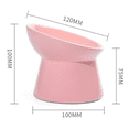 thumbnail image 2 of Elevated Pet Bowl Neck Protection Ceramic Cat Bowl Cat Water Bowl for Kitten, 2 of 10