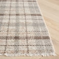 thumbnail image 4 of SAFAVIEH Oxford Plaids Paylynn Plaid Area Rug, Grey/Beige, 5'3" x 7'6", 4 of 11