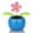 Blue, variant on Solar Powered Dancing Flower Toys, Cute Window and Car Dashboard Decorations, Kids Party Favors
