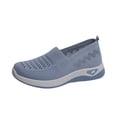 thumbnail image 3 of Women's Summer Mesh Breathable Sneakers Fashion Casual Lace Up Comfort Hollow Out Walking Running Shoes, 3 of 8