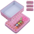 thumbnail image 2 of MOVTOTOP Pink Tinplate Playing Card Storage Box for Organizing Game Cards and Small Items 4 Pieces, 2 of 7
