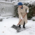 thumbnail image 6 of Manganese Steel Snow Shovel - Multi-Functional Ice Removal Tool for Winter Outdoor Snow Clearing, Driveway Sidewalk, Yard, Patio, and Practical Heavy Duty Snow Cleaning, 22*12*1.4in, No wooden handle, 6 of 7