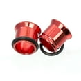 thumbnail image 4 of Tunnels Anodized Metallic Red with O-Rings - Sold as a Pair Surgical Steel, 4 of 6