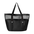 thumbnail image 2 of Tuvgenk Large Capacity Mesh Tote Bag, Breathable Beach Shoulder Bag for Swimming Travel Shopping Picnic and Outdoor Use, 2 of 6