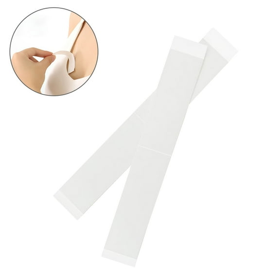 Raindrops 60Pcs White TPU Dress Tape Double Sided for Breasts and Bra Straps Daily Wear Strong Adhesive