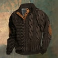 thumbnail image 2 of LIUJUNSHOP Oversized Men's Crewneck Sweatshirt 2025 Autumn Winter Men Casual 3D Digital Printed Imitation Knitted Sweater Fabric Half Zip Round Neck, 2 of 3