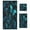 Blue-green Butterfly Pattern, variant on 3 Piece Bath Towels Set Bath Towel, Hand Towel and Face Towel for Bathroom, Gym, Hotel Fox Skull