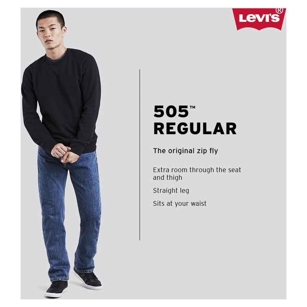 Jeans 505 regular stonewash elásticos para hombre 3