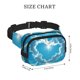 thumbnail image 4 of Disketp Heart Shaped Cloud Riñonera de Doble Capa, Bolsa de Cintura Ajustable para Viajes, Correr y Senderismo, Riñonera Ligera para Hombre y Mujer, 4 of 9