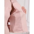 thumbnail image 5 of DARING DIVA Women's 2Pcs Suit Sleeveless Dress Crop Blazer Set M Pink, 5 of 7