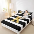 thumbnail image 3 of Erosebridal Initial K Letter Queen Sheet Sets for Kids, Princess Bowknot Bed Set, 4-Piece, 3 of 5