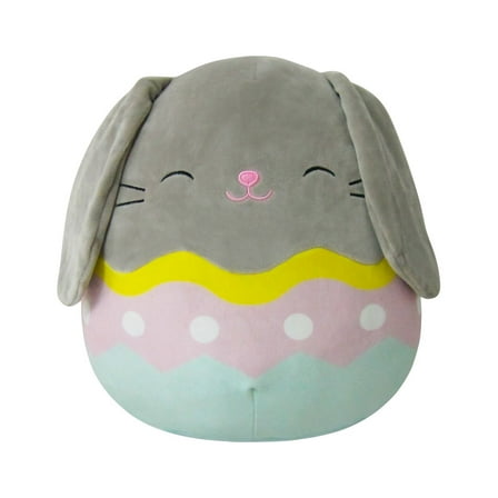 Squishmallows Official Plush 12 inch Blake the Grey Bunny - Child's Ultra Soft Stuffed Toy