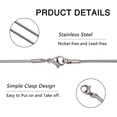 thumbnail image 5 of 10Pcs Stainless Steel Chains with Lobster Claw Clasps Snake Chains for Women Necklace DIY, 5 of 5