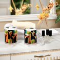 thumbnail image 4 of Yayeee 2 Pack Qtip Holder Bathroom Cotton Swab Canister with Lid Clear Dispenser Set, Art Cocktails, 4 of 6