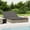 Gray, variant on vidaXL 2-Person Sunbed with Cushions Daybed Outdoor Chaise Lounge Poly Rattan