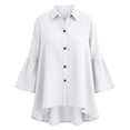 thumbnail image 5 of Neewe Womens Long Sleeve Shirts Casual Summer Fashion Ladie Tops Loose Fit Spring Lightweight Clothes Beach Vacation, 5 of 5
