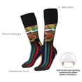 thumbnail image 4 of Vsdgher Chameleon Panther On Colored Pencils Knee Socks, High Socks Long Stretchy Sock Women Knee High Stocking, Long Socks for Women, 4 of 6