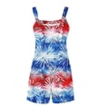 thumbnail image 3 of Nuoqisi Rompers for Women Summer Casual Sleeveless Short Overalls Boho Spaghetti Strap Shorts Jumpsuit with Pockets, 3 of 5