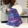 thumbnail image 6 of SKYSONIC 1 Pack Mermaid Sequined Texture Kitchen Towels Soft Absorbent Dish Towels Reusable Tea Towels Set 28 x 18 Inch, 6 of 7