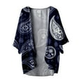 thumbnail image 3 of Women's Boho Printed Chiffon Cardigan Lightweight Cover Up For Beach Vacation Casual Daily Wear Spring Summer Fall Fashion Fall Cardigans Women S Cardigan Sweaters Long Cardigans for Women Lightweight, 3 of 3
