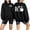 Black Sweatshirts, variant on Women's Halloween Sweatshirts Spooky Print Pullovers Fall Loose Fit Round Neck Long Sleeve Sweater Tops Halloween Costumes, Sizes S-2XL