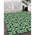 thumbnail image 3 of Ahgly Company Machine Washable Indoor Square Transitional Light Green Area Rugs, 8' Square, 3 of 7