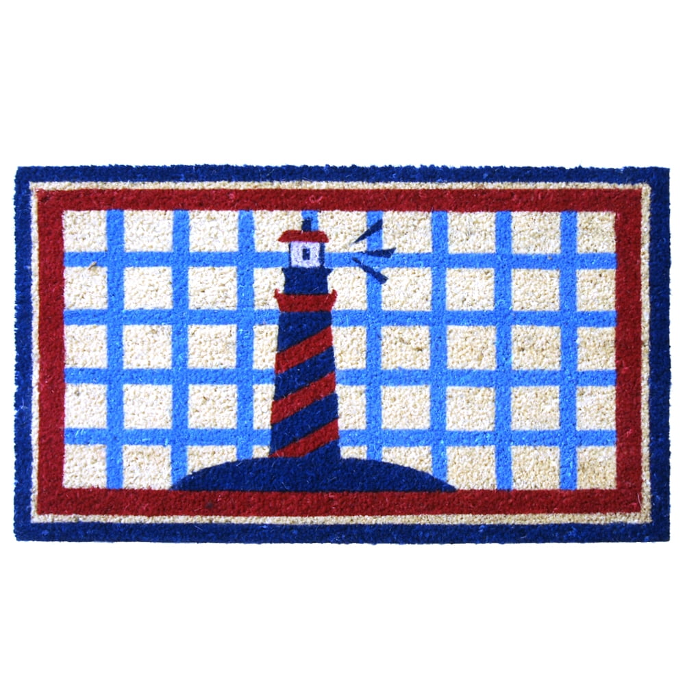 RubberCal Lighthouse on the Cape Cod Doormat, 18 by 30Inch