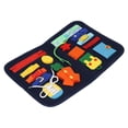 thumbnail image 3 of Tablero de actividades para niños pequeños, tablero ocupado para niños pequeños, tablero educativo ocupado con letras, tablero sensorial para niños pequeños, eficiencia óptima, 3 of 8