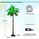 thumbnail image 3 of Costway 180cm Palmera Artificial Iluminada con LED Bolsa de Agua Cocos Palma Tropical Decoración para Fiestas, 3 of 10