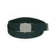 thumbnail image 1 of CTM® Ribbed Fabric Belt with Nickel Buckle, 1 of 2