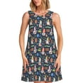 thumbnail image 1 of Disketp Garden Gnomes para Vestido sin Mangas para Mujeres, Vestidos de Verano para Mujeres, Casual y Holgado para la Playa, 1 of 7