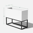 thumbnail image 3 of Veradek Block Series Raised Long Box Plastic Planter - (38 in., White), 3 of 10
