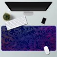 thumbnail image 3 of Large Gaming Desk Mat - Topographic Design - 3mm Rubber Base - Smooth Surface for Precision - Keyboard & Mouse Pad, 3 of 6