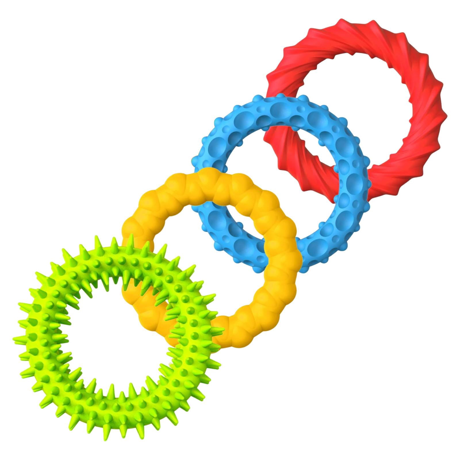 Set De 6 Bagues Fidget En Silicone – Anti-stress, Tournantes, Silencieuses – Pour ADHD, Autisme, école, Bureau, Voyage