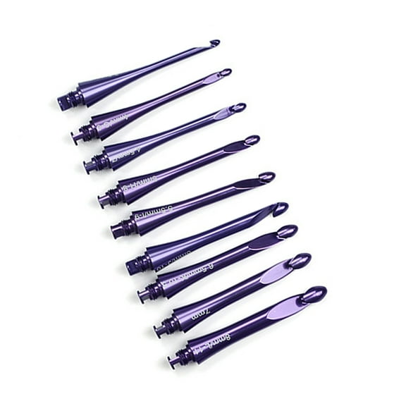 Smooth Aluminum Crochet Hook Set Aesthetic Hand Ideal For
