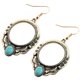 thumbnail image 5 of Aleación Geométrica Lady Stud Earrings Turquesa Piedra Mujer Pendientes, 5 of 5
