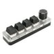 thumbnail image 2 of Mini teclado de 4 teclas, 1 perilla, USB o BT, interruptor azul, teclado programable Plug and Play con retroiluminación para videojuegos y medios de oficina, 2 of 8