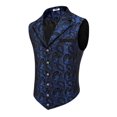 thumbnail image 2 of COOFANDY Paisley Vests for Men Victorian Suit Vest Gothic Tuxedo Vests Retro Vest, 2 of 6